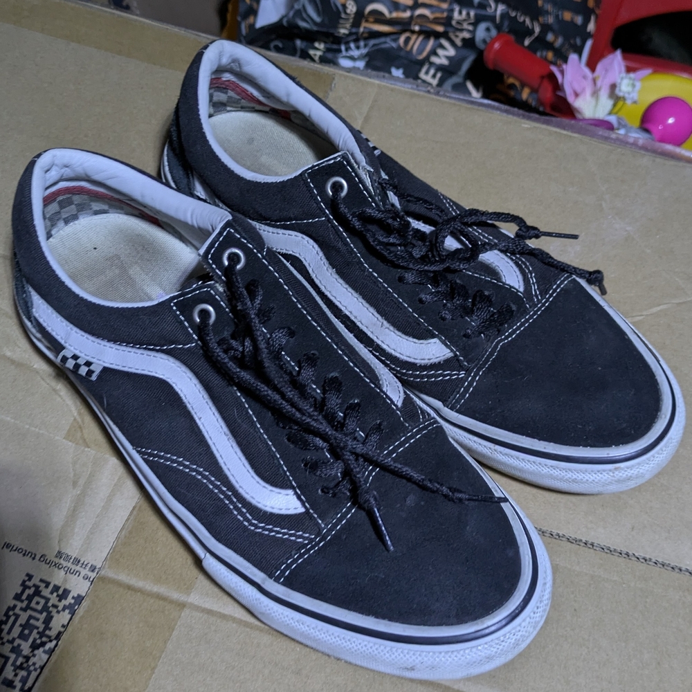 Vans Classic Black and White Sneakers